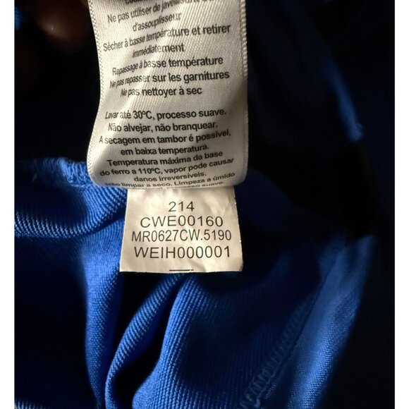 Asics Blue 1/4 Zip Pullover Athletic Light Jacket Mens M Performance - Picture 4 of 6